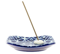 Porte-encens | Motif bleu